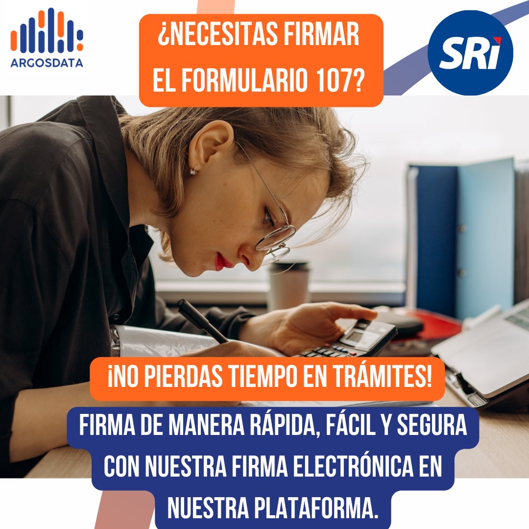 ArgosdataEcu's tweet photo. Si eres contador de tu empresa, no pierdas tiempo firmando a mano documentos como el formulario 107 y otros.

Utiliza nuestra firma electrónica y firmador GRATUITO.

Simplifica tus procesos, ahorra tiempo y realiza tus trámites de forma segura.

¡Obtén tu firma electrónica de manera fácil y rápida en Farmacias Medicity y Farmacias Económicas o accede a nuestro sitio web!
