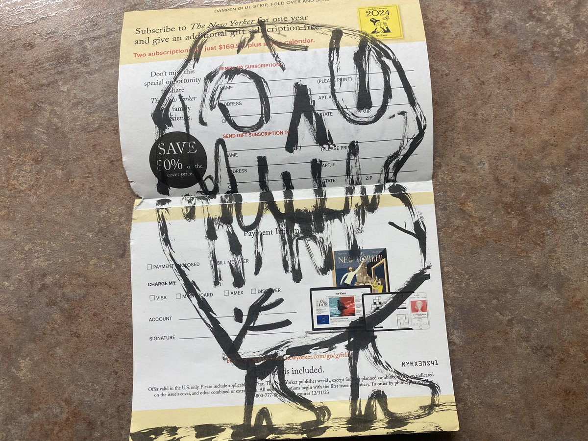 wcraghead's tweet photo. sent some mail to a fancy magazine
#seedtoss https://t.co/xxDl5NbA9z