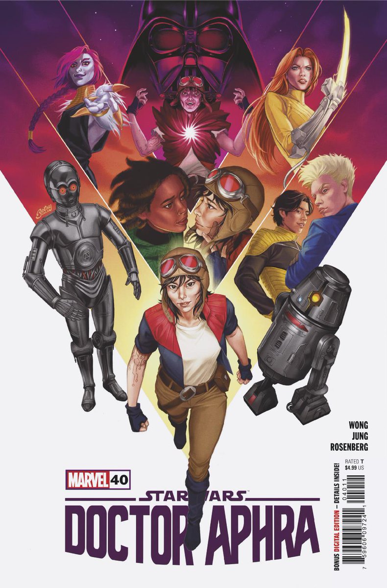 DOCTOR APHRA #40 on sale NOW. Spectacular finale of a spectacular series! I thank the entire creative and editorial team for all the hard work on such a fantastic run. Truly proud of this book. @crashwong @MinkyuJungArt @rachellecheri @JoeCaramagna @MarikaCresta @NatachaBustos