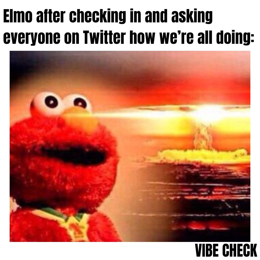 ZachStafford's tweet photo. new vibe check this week is dedicated to @elmo https://t.co/sXP3WXhjAg https://t.co/g4PZ9gF804