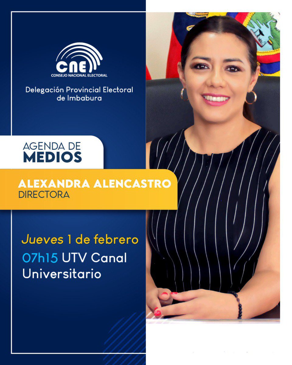 cneimbabura's tweet photo. 📺ENTREVISTA | Mañana estaremos informando a la ciudadanía a través de la señal de @utvenlinea sobre los #ServiciosElectoralesEc que brindamos en la delegación provincial. 

¡Acompáñanos!📲 https://t.co/0E0yRcjQI5