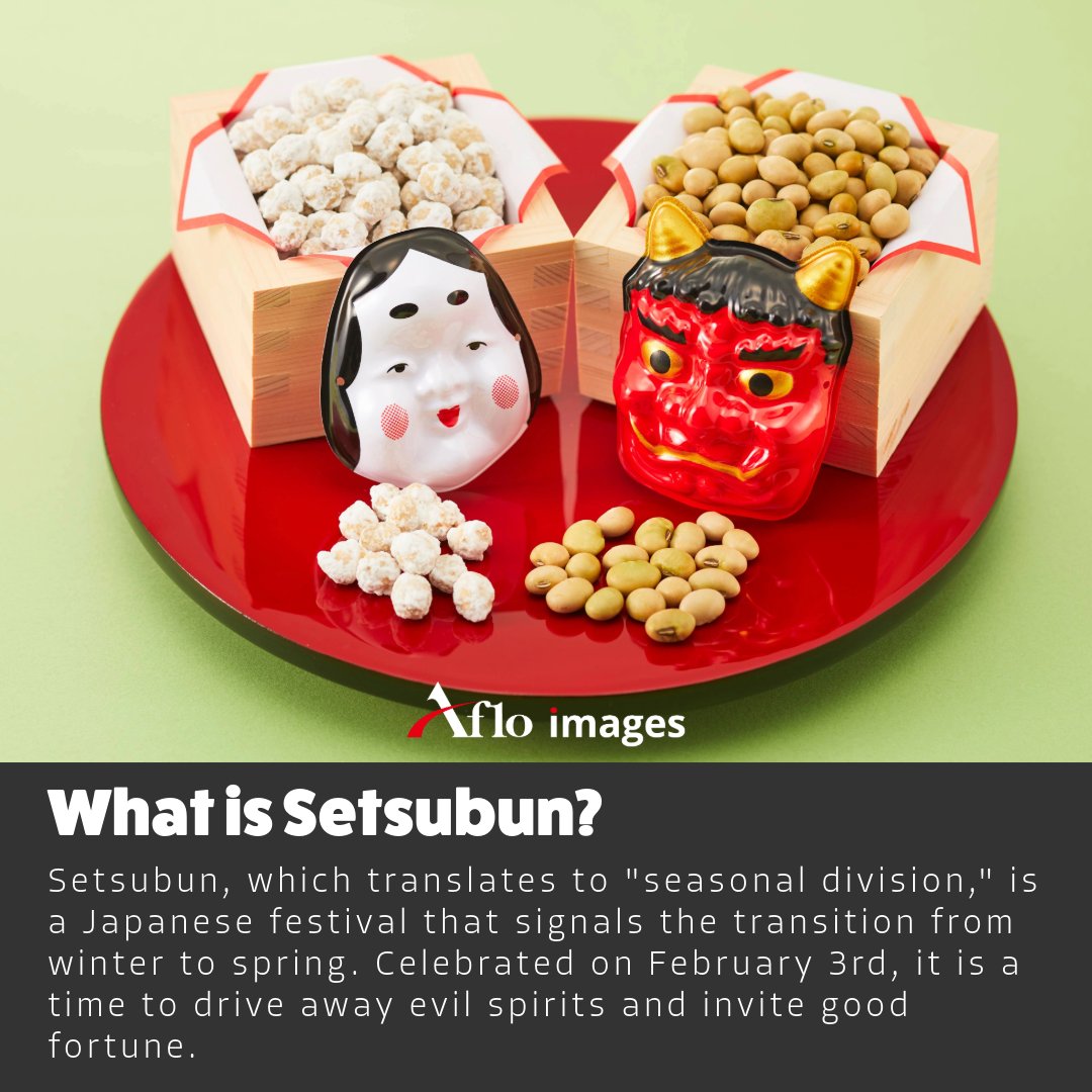 afloimages's tweet photo. Tomorrow is Setsubun! What's your favorite part of this Japanese tradition?
#Setsubun #SetsubunCelebration #February #JapaneseTraditions #fukumame #ehomaki #sushi #FortuneBeans #aflo #afloimages #photography #editorial #stockphotos #japan #oni #mask #OniWaSoto #FukuWaUchi https://t.co/EVzWTkgdg7
