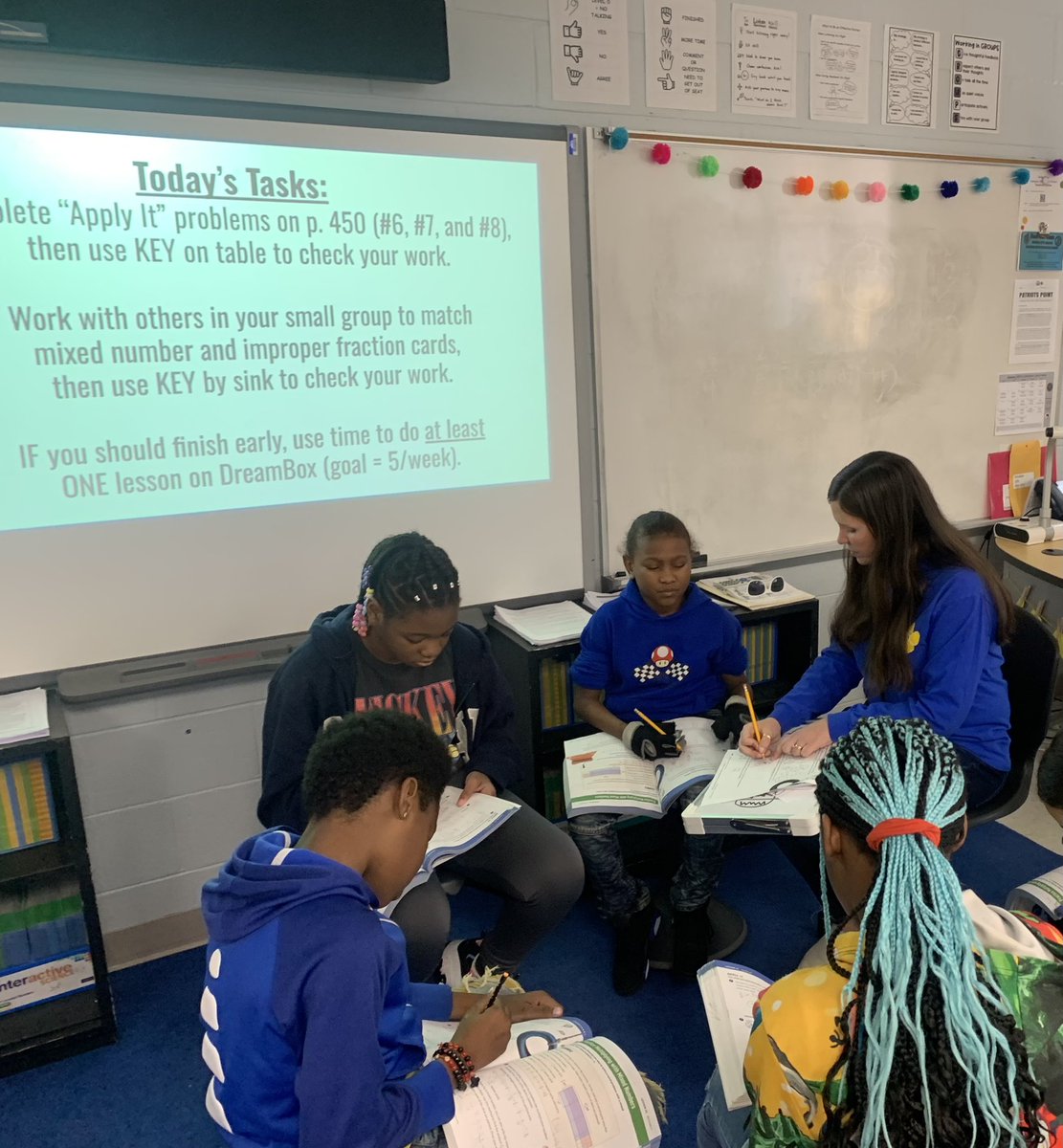 Math labsite in 5th grade today! Was great to see our wildcats in action and engaging in math workshop!