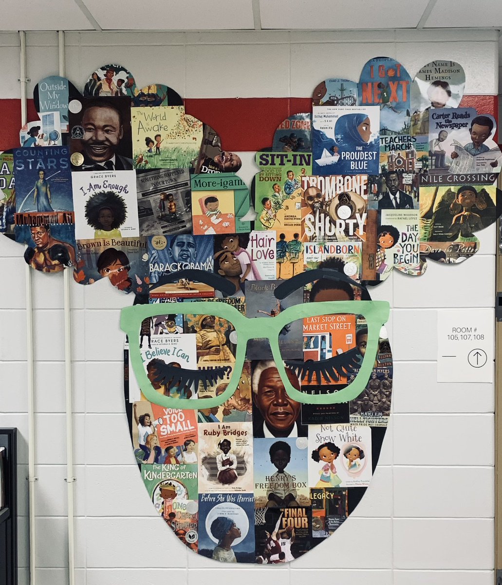 The talented Ms. Gilbert made this to go along with our Black History Celebration. ❤️❤️❤️❤️