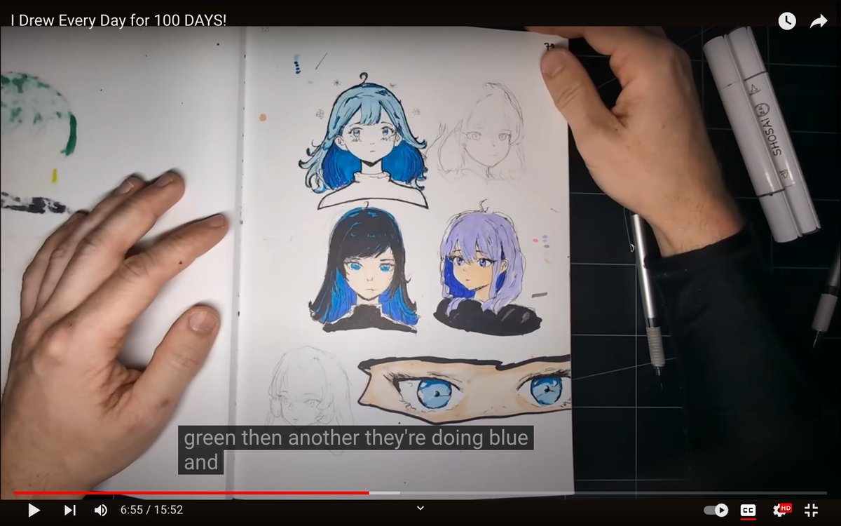 Daper_Bear's tweet photo. Man, I absolutely admire Pewdiepie's latest video about his current journey to becoming an artist.

It's insane just how much better he's gotten from his last video, and the methodology he's taken. https://t.co/BoVf2DTf3z
