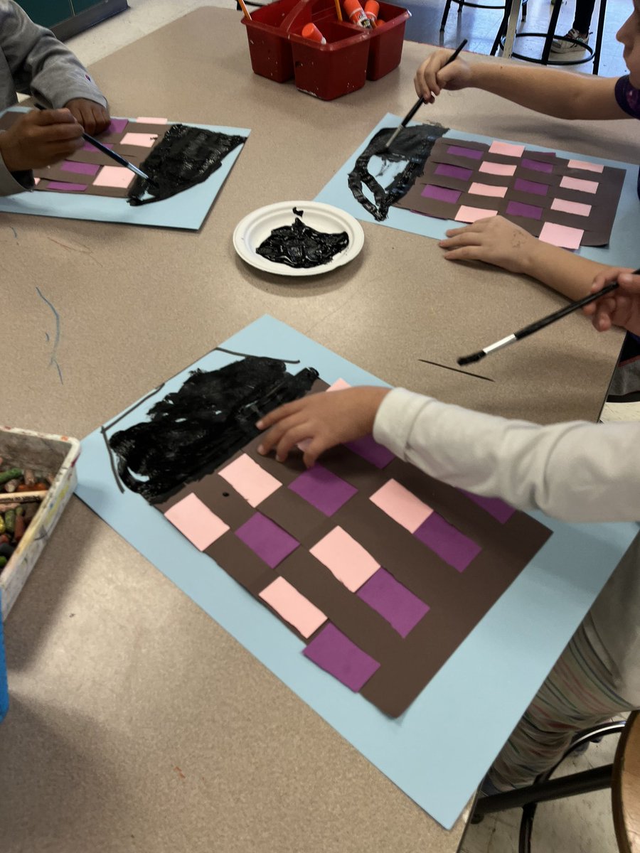 Lots of Weaving in January! 1st grade paper weaving houses while adding other medium for details. 🖼️🎨 <a href="/CarverESCubs/">Carver Elementary</a> <a href="/MerrittWenitra/">Wenitra Merritt</a> <a href="/NAEA/">NAEA</a> <a href="/NCArtEdA/">NCAEA</a> <a href="/WCPSS_Arts/">WCPSS Arts Education</a> <a href="/WCPSSNortheast/">Northeastern Area</a>