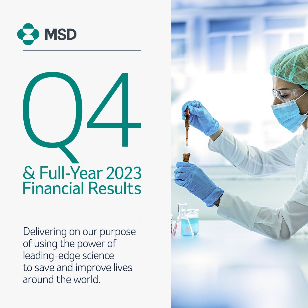 Our Q4 and full-year 2023 #earnings results are live. Check out our full financial summary and key highlights: msd.gl/3SE95QK