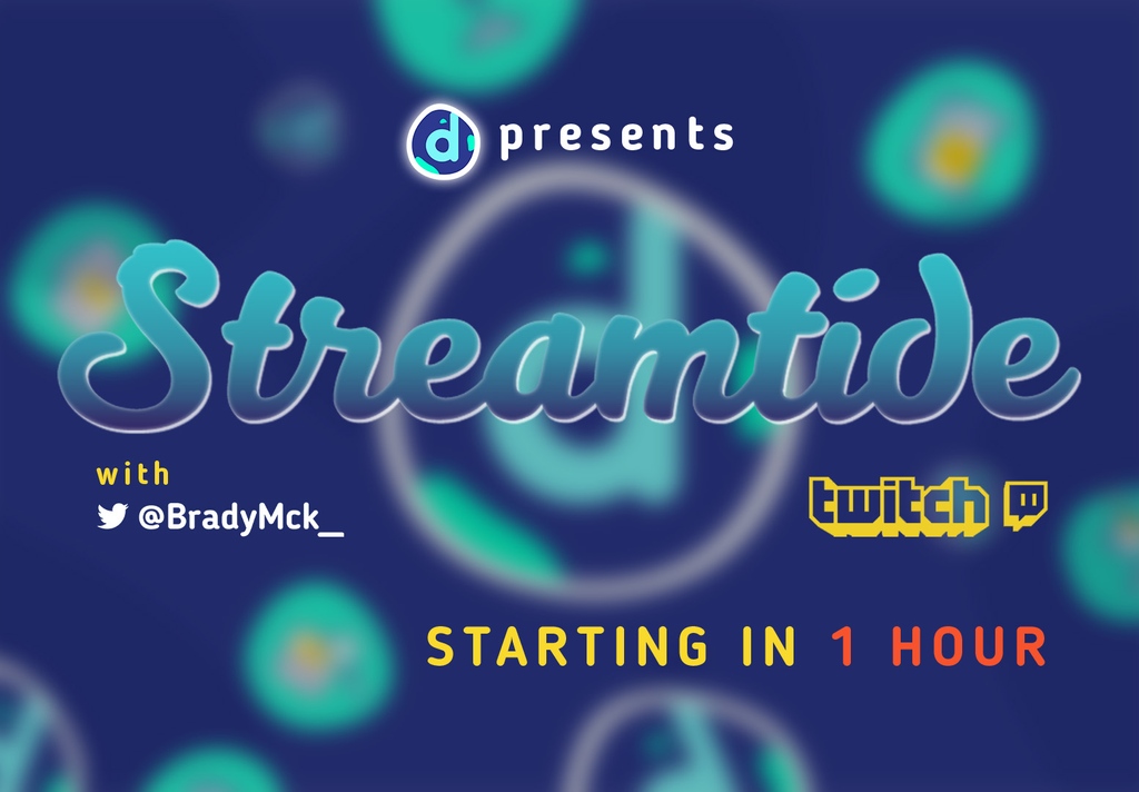 Our weekly episode of Stream Tide is starting in 1h! Join BradyMck for the latest #crypto news and updates from the district0x network! 📺🚨

twitch.tv/stream_tide

#district0x #streamtide #dnt