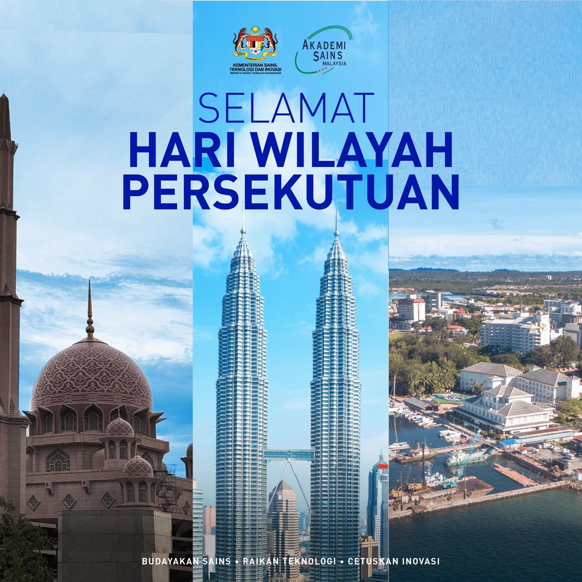 Pembangunan di Wilayah Kuala Lumpur, Putrajaya dan Labuan perlu kekal mampan seterusnya muncul sebagai sebuah bandar raya unggul untuk kesejahteraan rakyat. Selamat Hari Wilayah Persekutuan. #MOSTI #ASM #WilayahPersekutuan #FederalTerritory