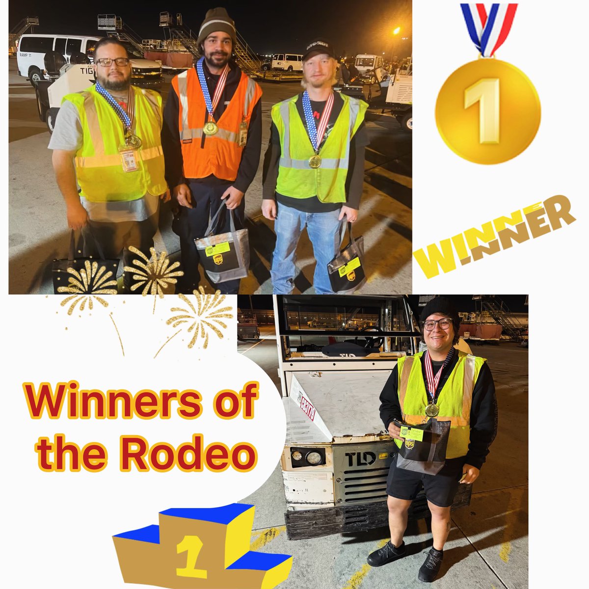 🤠Winners of the PED Rodeo!! 🐴 Eder, Derek, Robert, Richard!!! Thank you to everyone who helped and participated!! This will definitely not be the last RODEO we do!! March 2024 May the Best Cowboy or cowgirl WIN!! @G_Smith17 @Shelby2017goair @mboden69 @renodames @BlanchardLyle