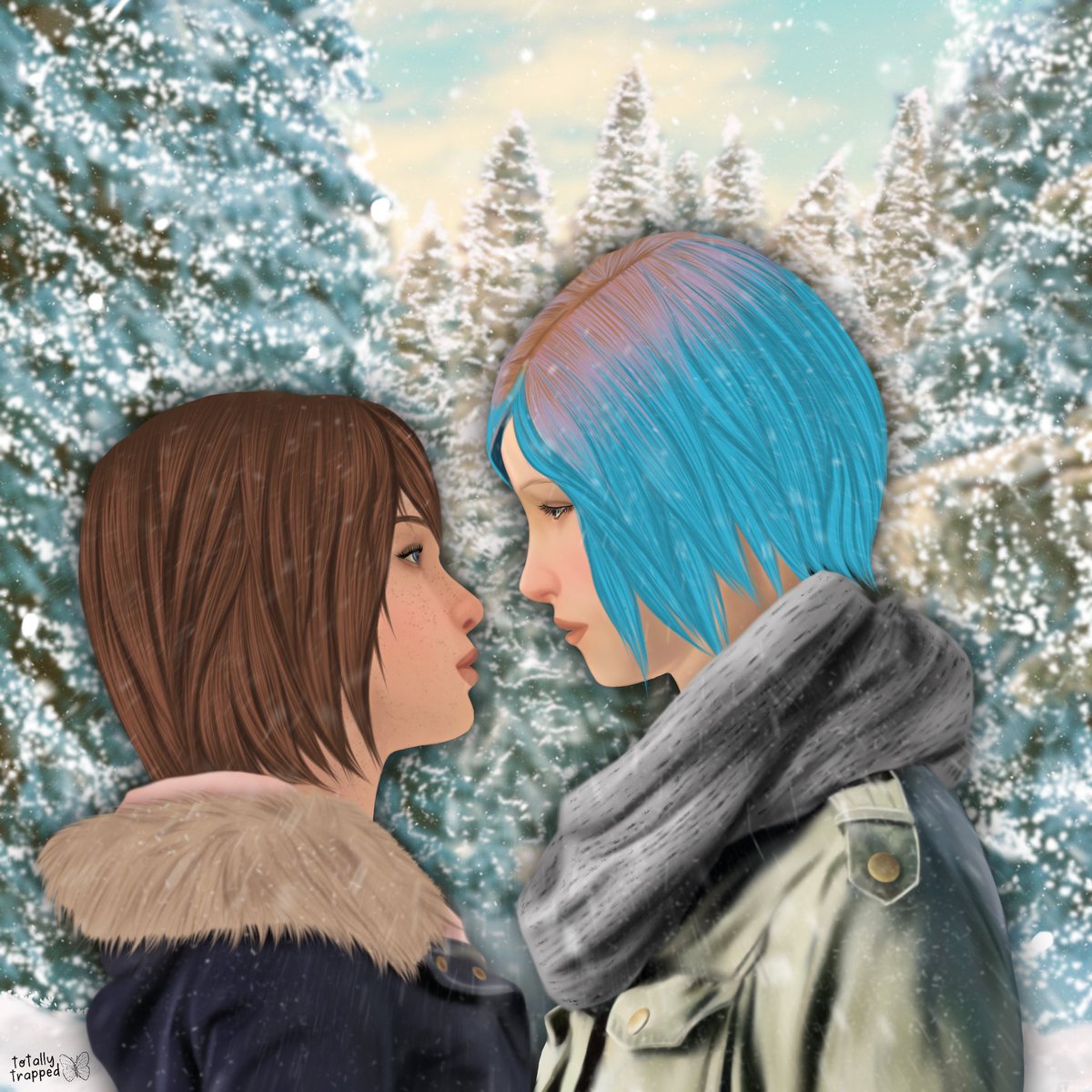 totallytrapped's tweet photo. kisses in the snow ❄️ https://t.co/YObLLIwQwY