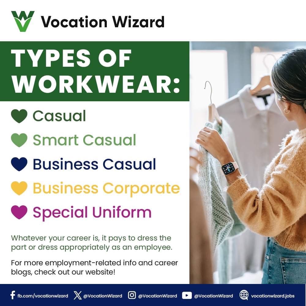 VocationWizard's tweet image. It also depends on what kind of industry or nature of business you are in.👨🏻‍💼👩🏼‍⚕️👮‍♂️👨🏾‍🔧👩🏻‍✈️👨🏼‍🍳

Learn more from our career blogs, visit our website below!

#WorkWearWednesday #WorkClothes #WorkUniform #JobSearch #JobOpportunities