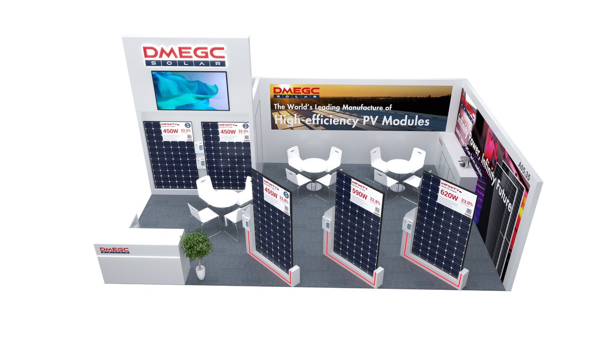DMEGC_Solar's tweet photo. Elmia Solar is the Nordic countries' new meeting place for the solar energy industry! Welcome to meet us at Booth A05:35 on 13-15 February 2024 at Elmia in Jönköping!
#InfinitypowerInfinityfuture #sweden #exhibition #solarenergy #nordic https://t.co/j0ukT0vdZW