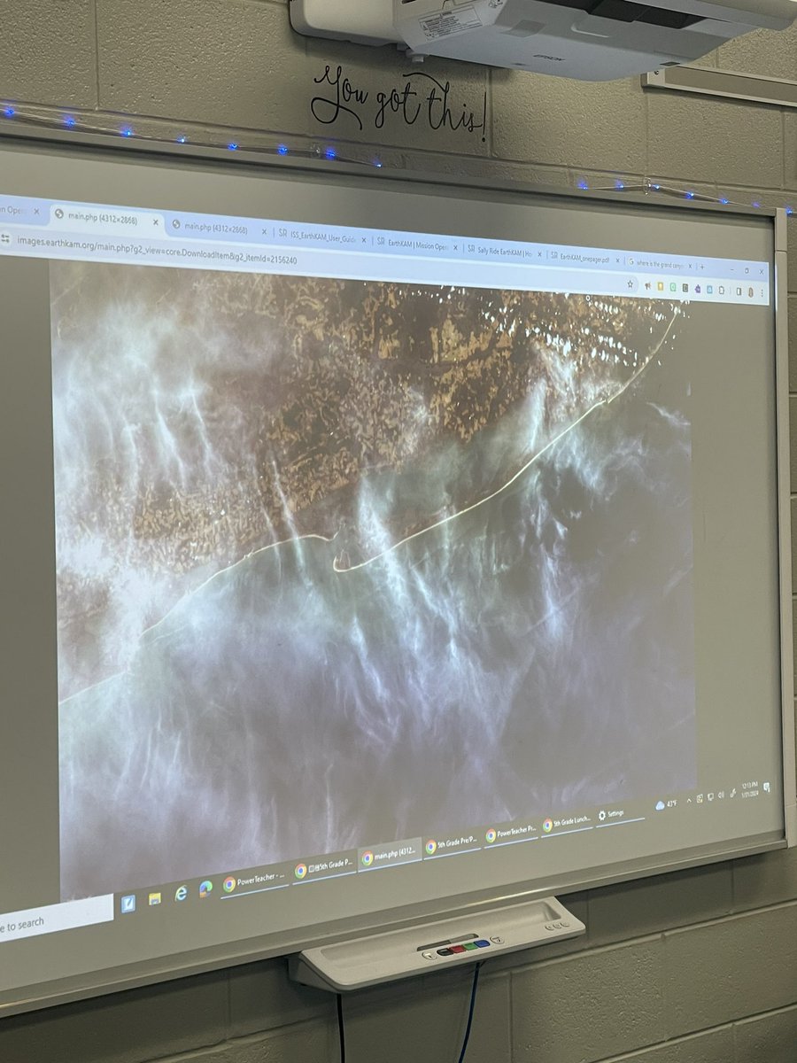 We were lucky to participate in <a href="/EarthKAM_Live/">EarthKAM</a> mission 87. We got to request pictures to be taken from the International Space Station. Look at Maryland from the ISS! #outofthisworld #earthkam #NASA #SallyRide <a href="/AACountySchools/">AACPS</a> #mission87