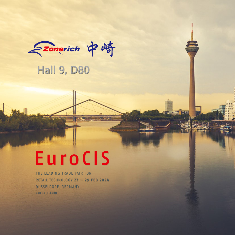 Zonerich will participate #EuroCIS2024 at D80, Hall 9. You'll see latest #pointofsalesystem solutions. Welcome to your stop-by!