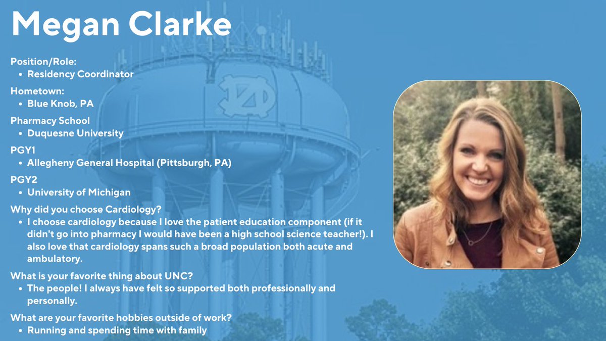 🚨 🚨 Another preceptor spotlight! Meet Megan Clarke, our current RPC!