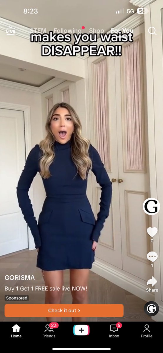 katell604's tweet photo. Such a cute dress, but sizing in S, M, L is just bad form for females #IMO. It’s tough to really know fit. Come on #TikTok #shop. Let’s be real… #justsayin https://t.co/w0bCX8kbb0