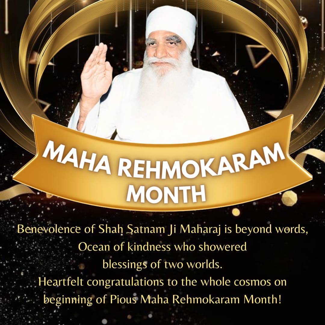 BrarTeona23's tweet photo. February Month is a Very Special of Dera Sacha Sauda.celebrate the Maha Rehmokarm Month, commemorating significant humanitarian efforts.On February 28,1960, Shah Mastana Ji Maharaj declared Shah Satnam Ji Maharaj as the second spiritual leader Saint MSG #WelcomeMahaRehmokarmMonth https://t.co/4qt4xAkA9D