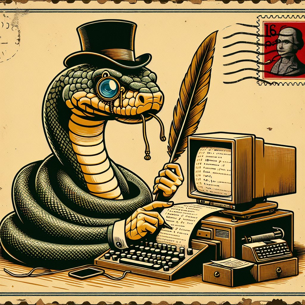 SpearsonWa83643's tweet image. Code scrolls and quill,
Tech wizard with wry humor,
Vintage charm in bytes.
#VintageTech #DryHumor #PythonAdventures #PythonHaiku