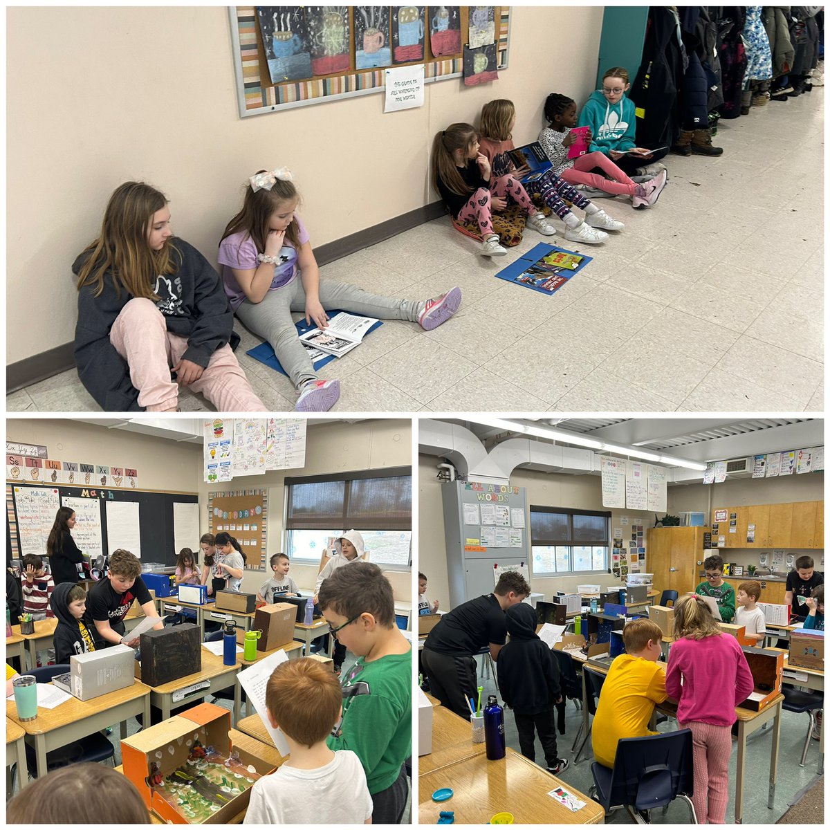 Grade 4 showcasing their winter stories and dioramas to their grade 1/2 learning buddies.
<a href="/LynndaleHeights/">Lynndale Heights PS</a>