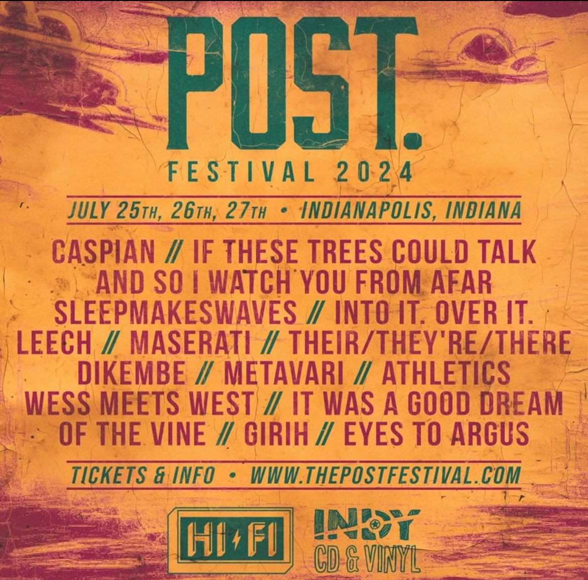 If you're a part of the worldwide post-rock community, you either love @OftheVineBand or need to check them out. No better time to discover their live magic than Indy this summer! 

<a href="/thehifiindy/">HI-FI | HI-FI Annex</a> July 25-27
Presented by <a href="/indycdandvinyl/">Indy CD and Vinyl</a> 

Tickets: thepostfestival.com