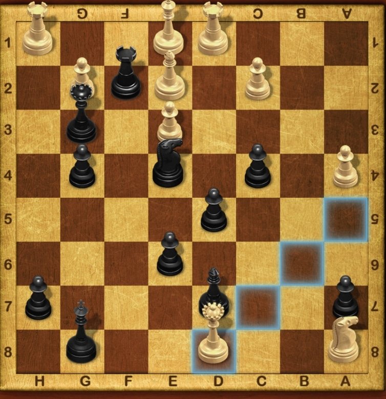 Hursehitus's tweet image. Günün Sorusu. ♟️♟️♟️
. 
Vezir A5 den D8 e Şah Çeker.
.
#satranç #chess #Şah #gününsorusu #checkmate #onemoreplay #playchess #vezir #fil #at #piyon