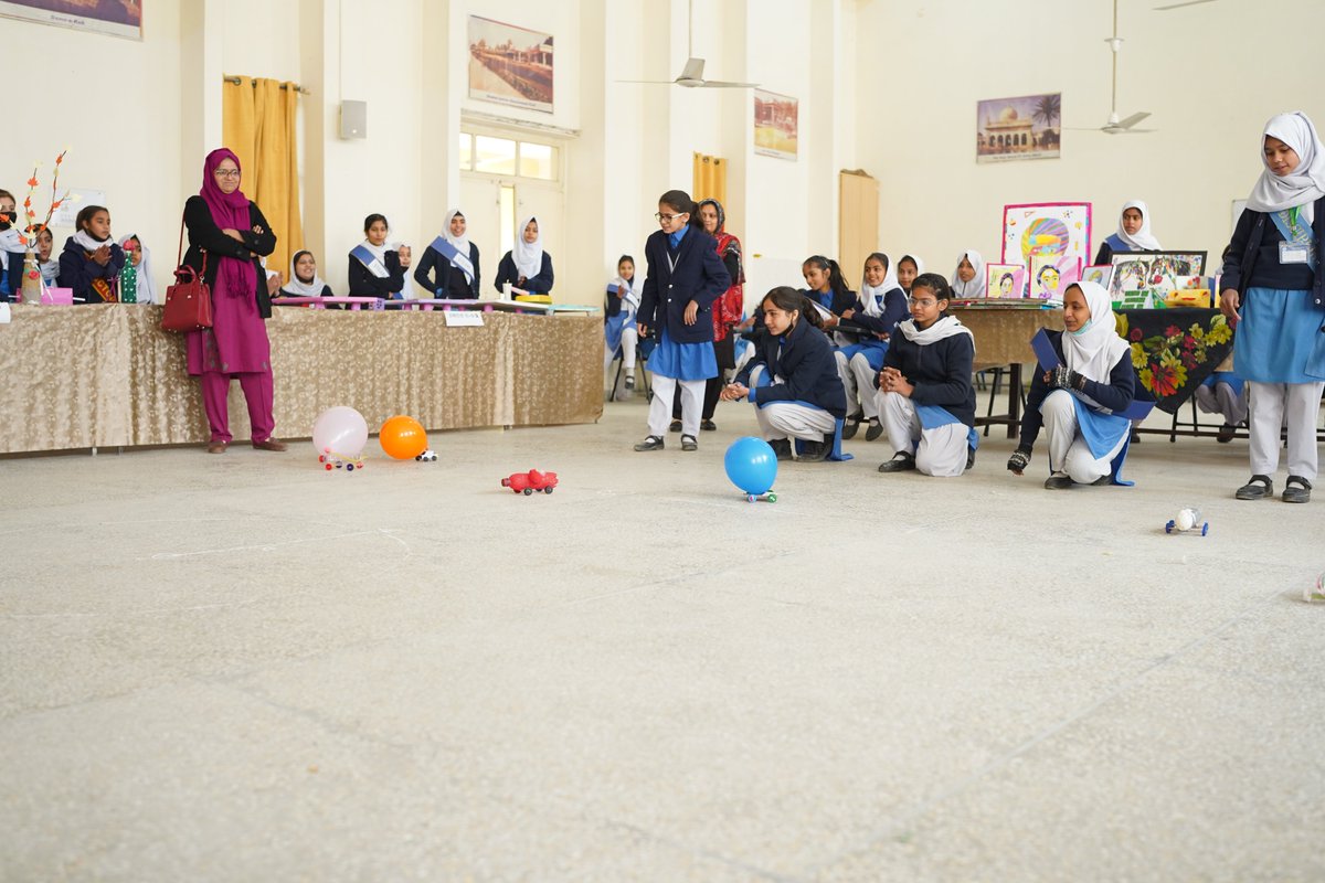 At #STEAMCompetition2024, girls celebrated their triumph with the ‘Egg Drop Challenge’, exploring aerodynamics the fun way. 681 students representing 57 schools  showcased their knowledge &amp; skills in Quiz sessions, Math-a-thon, Gamify Math, balloon car races &amp; creative arts.