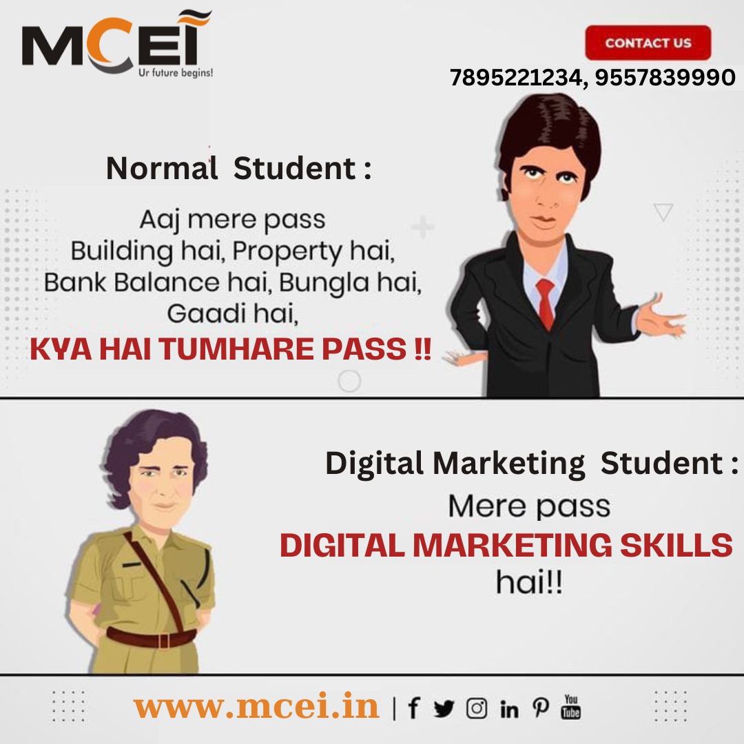 If you need digital marketing skills then learn from our expertise.
mcei.in 
Call : 7895221234, 9557839990
#bestcomputerinstituteinagra #computertraininginstituteinagra #computereducationinagra #mcei #agralive #mceicomputerclasses #agravibes #mceiagra