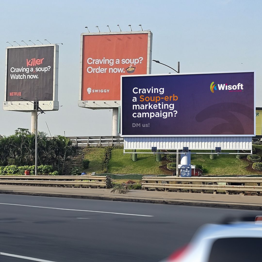 wisoftsolutions's tweet image. Now streaming killer marketing campaigns! 🫡

#wisoft #wisoftsolutions #marketingcampaigns #topicalspot #billboardbanters #topicalcontent #viralmemes #netflix #swiggy #agencyindubai #billboardtrend