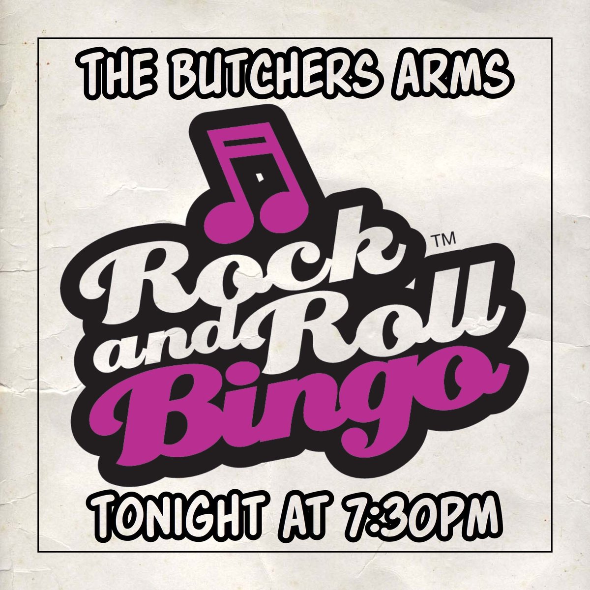 It’s #RockAndRollBingo night at #TheButchersArms in #Sheepscombe! 7:30pm with cash to be won