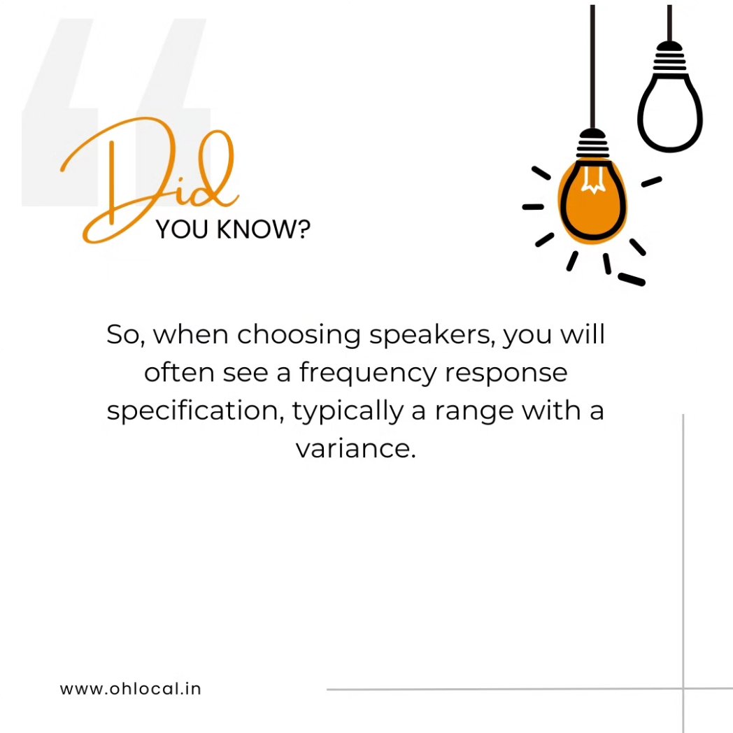 ohlocal's tweet photo. Did you know this?

Major speakers work within 20 Hz to 20000 Hz. So a lower-frequency speaker will have a better bass and a higher-frequency will have a better treble. 

Interesting right?

#ohlocalfunfacts #buyrightproduct #aapkibadizaroortokaapp https://t.co/PVAKhjMgat