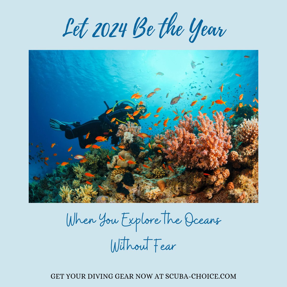 ScubaChoice's tweet image. 2024 is your year to submerge into a new world—take the plunge and discover the wonders
beneath the surface! 

#DiveInto2024 #ScubaAdventure #UnderwaterExploration