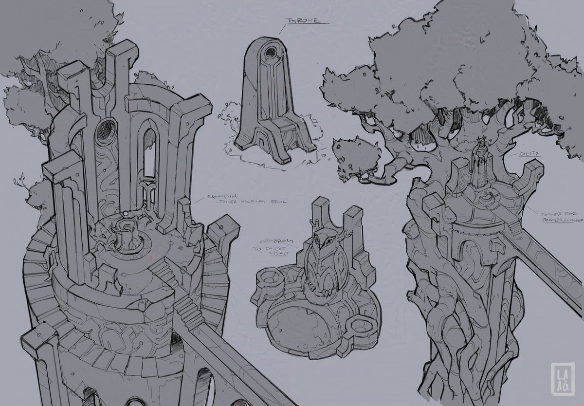 Did some tower concepts #digitalart #illustration #conceptart #sketches #fantasyart #forest #art #painting #colors
