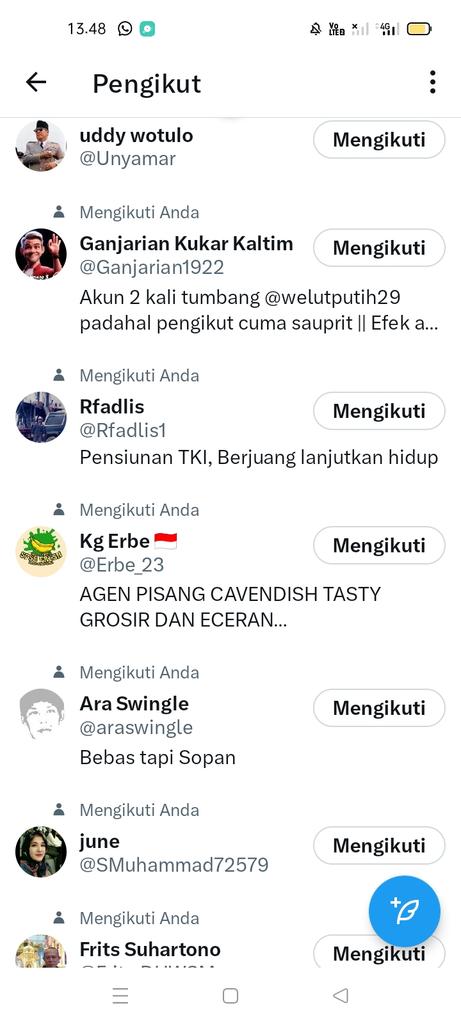 Lebih dari 350 akun yg sudah ku follow dalam 2 hari ini....
Semoga akun kalian kuat dan tidak mudah tumbang...
Untuk menjadi pasukan medsos demi NKRI....
<a href="/ganjarpranowo/">Ganjar Pranowo</a> 
<a href="/mohmahfudmd/">Mahfud MD</a> 

#GasssGanjarMahfud 
🤟🤟🤟🤟🤟🤟🤟🤟🤟