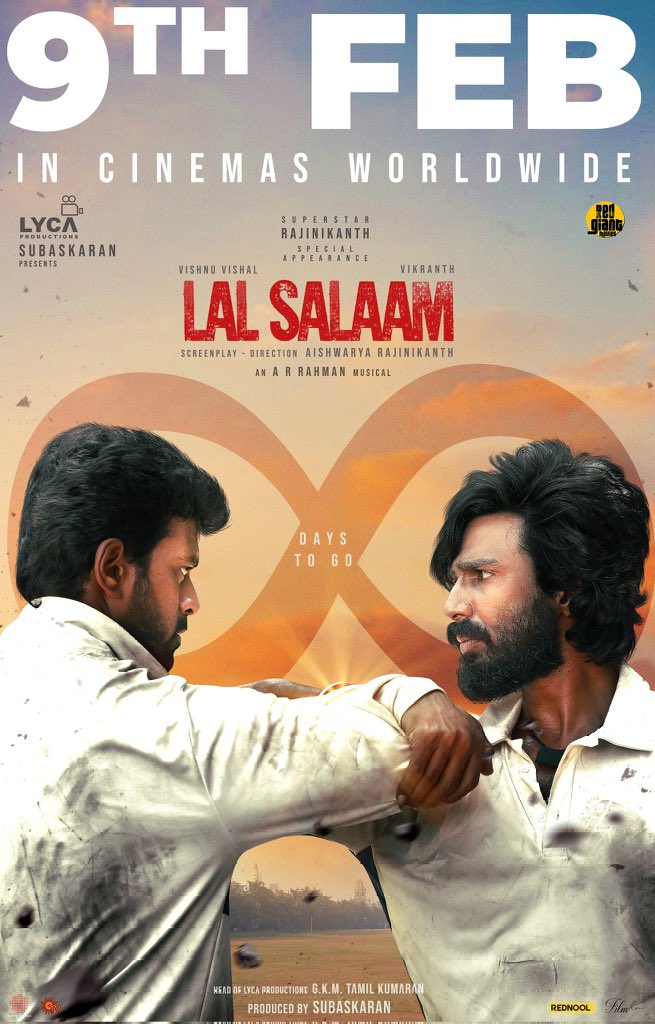 MythirayanB's tweet photo. Countdown to the grand release of #LalSalaam with a new poster - just 8 days to go.🤩😍

#Rajinikanth https://t.co/KwUNN27uGq