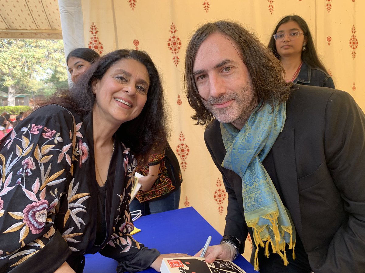 With the gracious author , winner of #Booker @paullynchwriter at the @JaipurLiteratureFestival  #ProphetSong