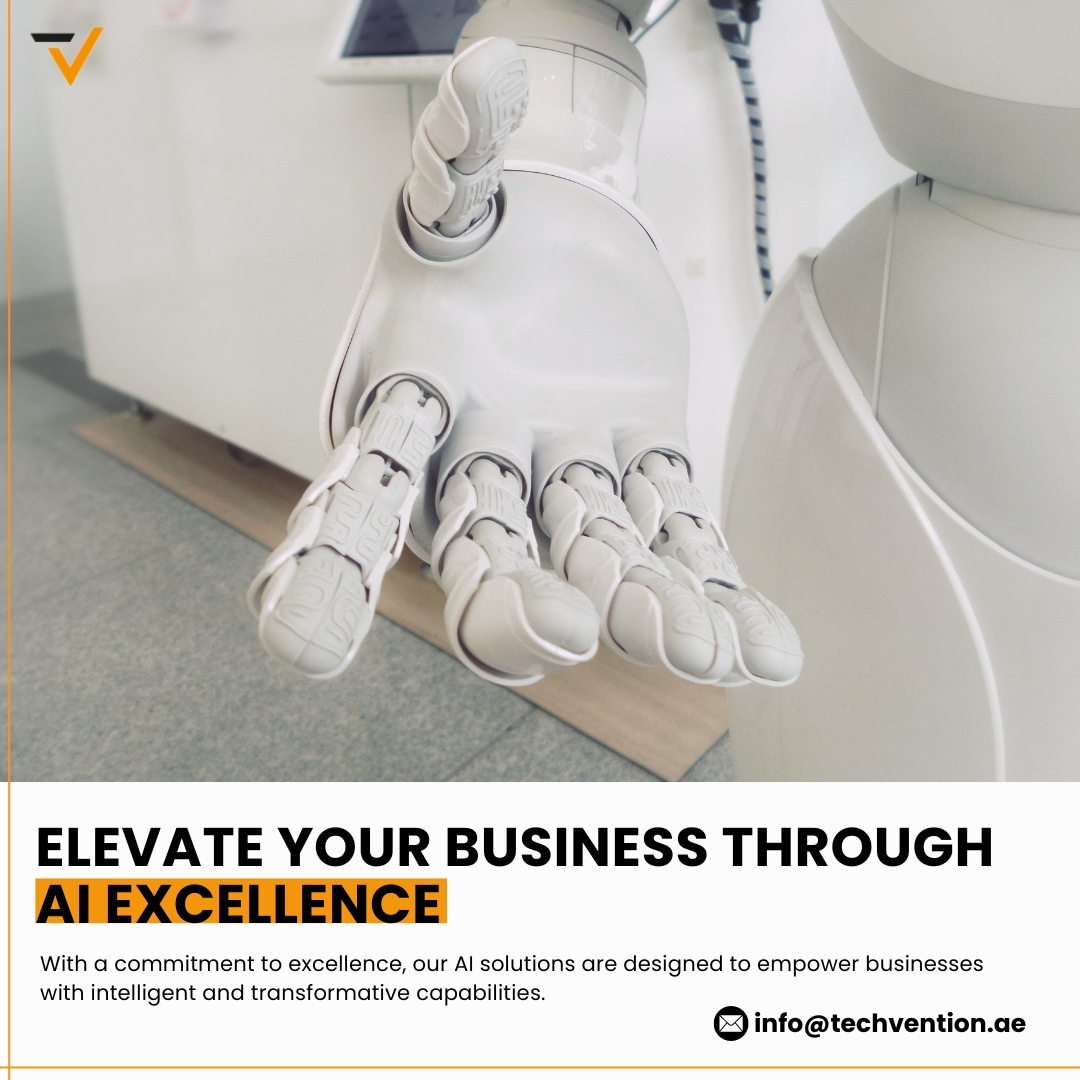 Techvention_ae's tweet image. TechVention is committed to delivering state-of-the-art AI services that empower our clients to stay ahead in the rapidly evolving technological landscape.

#TechVention #Ai