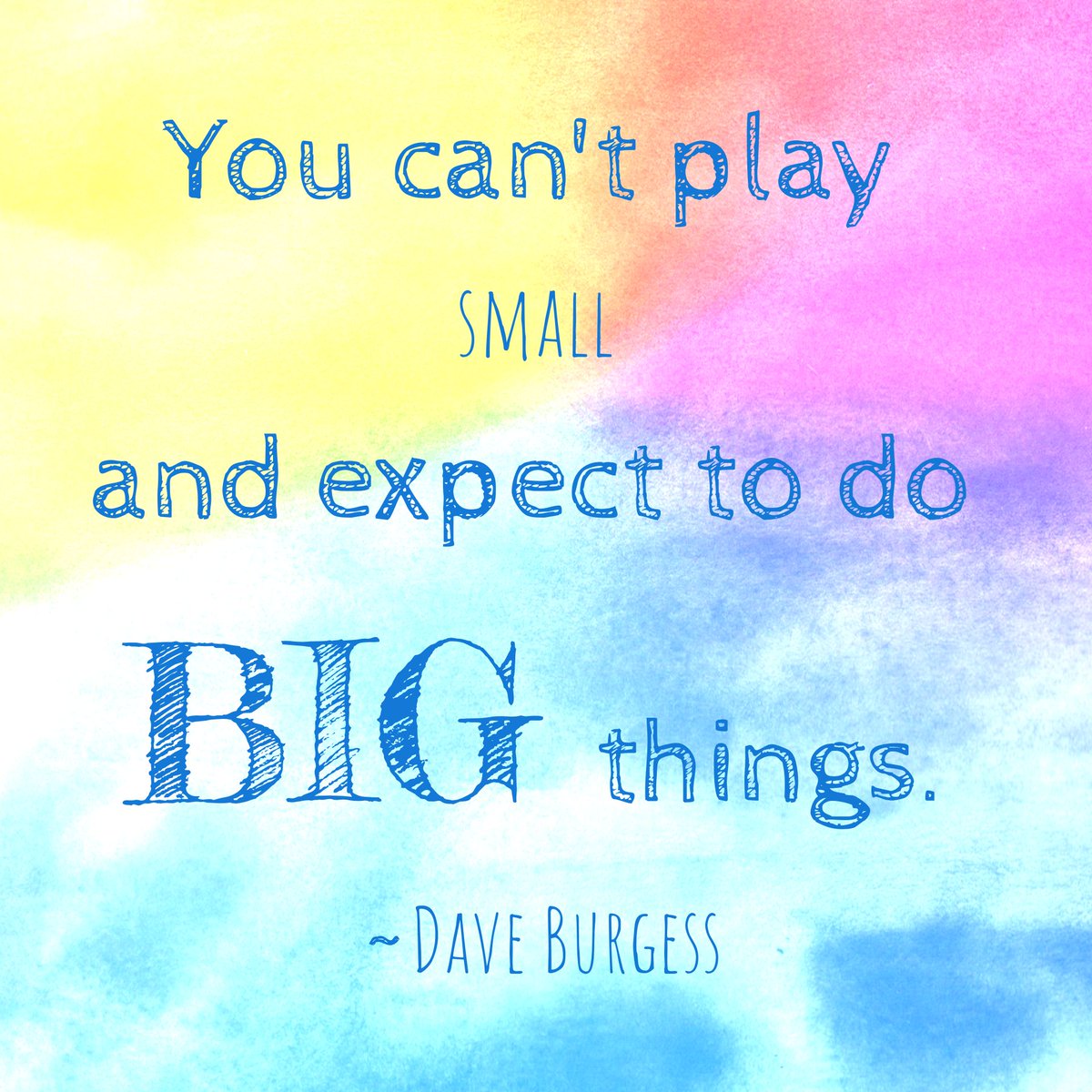 Don't play small to make other people feel comfortable. 
You have BIG things to accomplish. 
#tlap #leadlap #success #successsecrets <a href="/dbc_inc/">Dave Burgess Consulting, Inc.</a> <a href="/TaraMartinEDU/">Tara M Martin</a> <a href="/wenders88/">Wendy VanDyk</a>