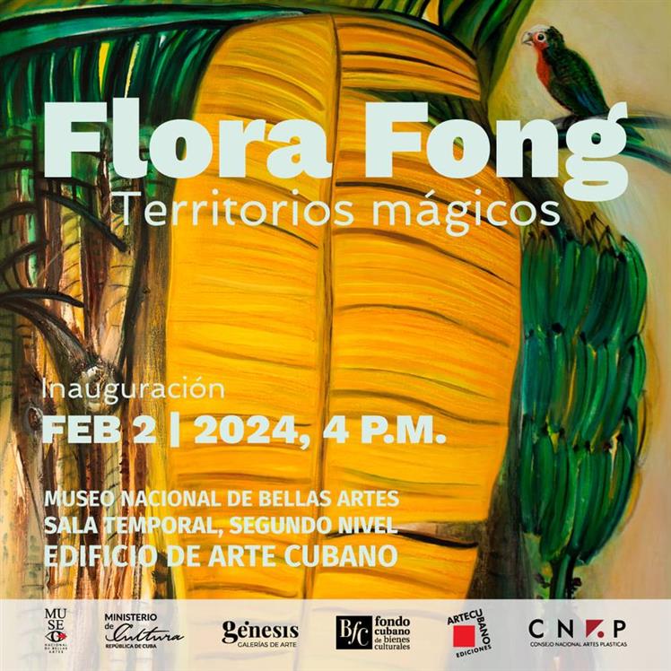 Alejandria64724's tweet photo. El Museo Nacional de Bellas Artes, exhibirá “Territorios mágicos” de #FloraFong, desde el #2Febrero hasta el 12 de mayo, más de una veintena de piezas, reflejo de la herencia de ancestros asiáticos y signos de profunda y caribeña cubanía.
#CubaEsCultura
#DeZurdaTeam https://t.co/MRwesN8r8i