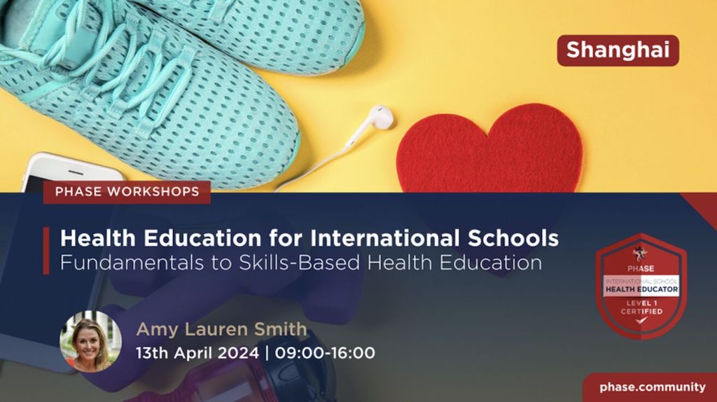 Excited to be back in person with @PHASEGlobal, offering the Health Education in International Schools one-day workshops this spring. Singapore: 3/9/24 @UWCSEA Shanghai: 4/13/24 @SASChina (Puxi) Go to phase.community to learn more! 😊📷 #healthed #physed #isedchat