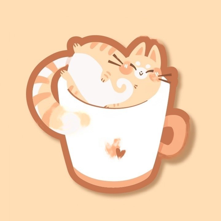 A sleepy cute cat 😺
#animals #box #cat #cute #funny #illustration #love #smile #vectorart