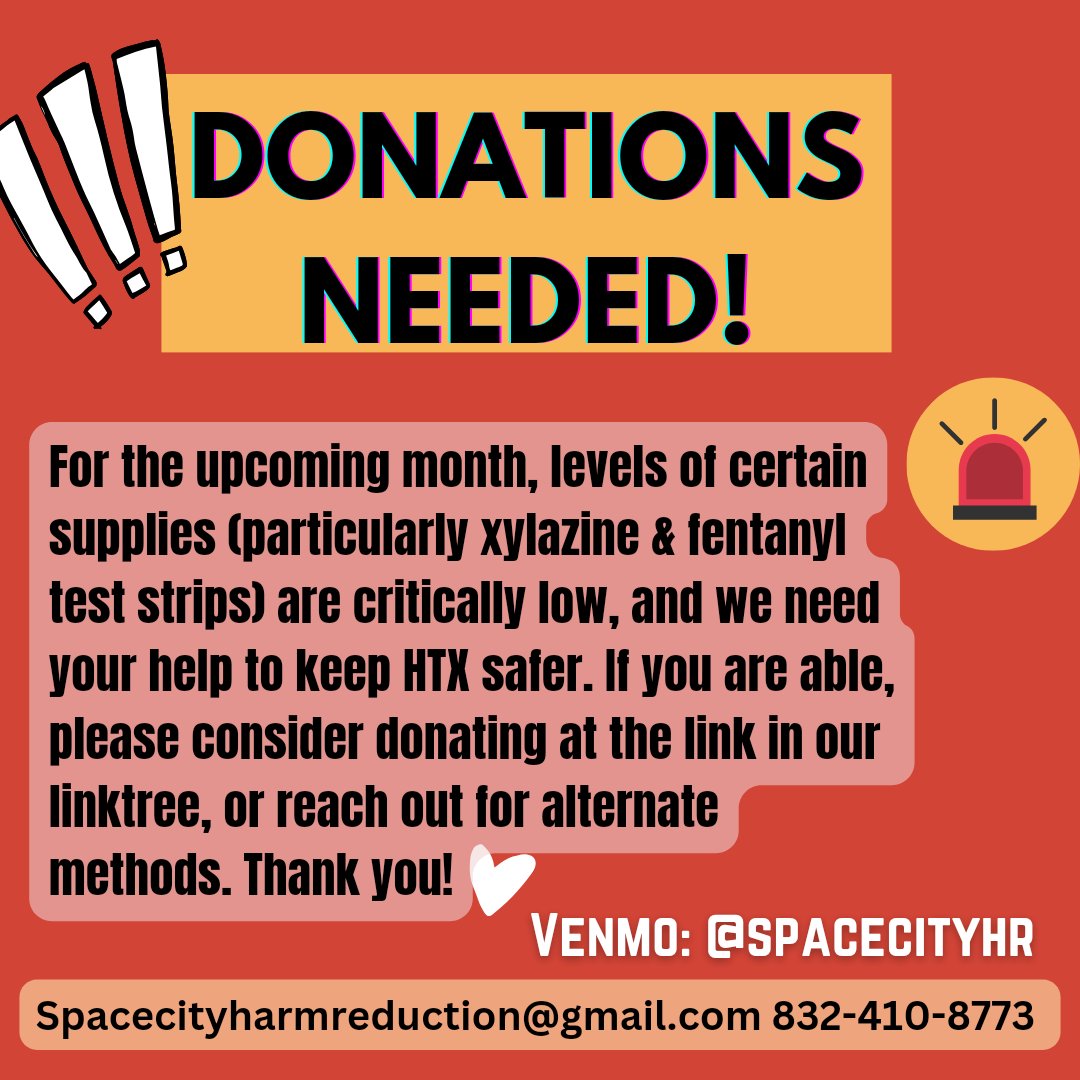 Space City Harm Reduction: Houston-Galveston area tweet media