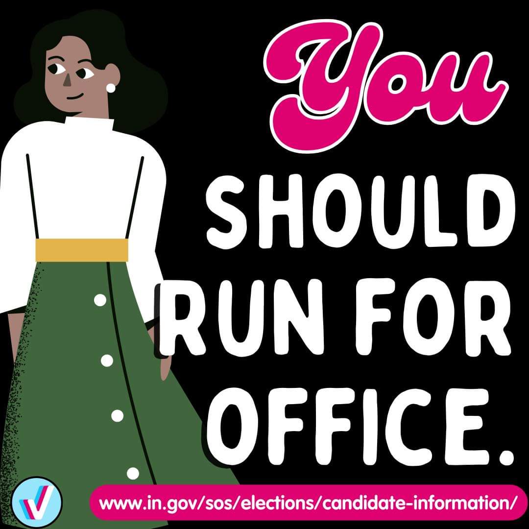 100 state representative seats and 25 state senate seats will be on the ballot in 2024. You can be the one to give your community a voice and a choice!

Find required forms at in.gov/sos/elections/…. 

Deadline to file is February 9.  

#runforoffice #INLegis