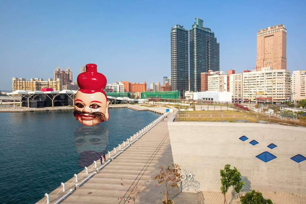 jiningger1970's tweet photo. 🐤 如果 #黃色小鴨 變成
🔴 變成－紅色阿體
😂 高雄市的觀光人朝，應該會_________？
▂▂▂▂▂▂▂▂▂▂▂▂▂▂▂
光榮馬頭、圖片來源：高雄市政府觀光局 https://t.co/CUi2zE6Pl7
