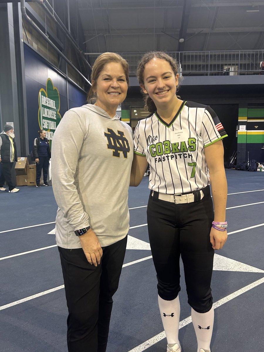clara_granchi's tweet photo. Thank you @NDsoftball for having me this past weekend at camp. I loved being able to practice with the team and learn more about the program. I’m looking forward to attending another camp in the future!! @NDcoachGumpf https://t.co/GR0fkccAOX