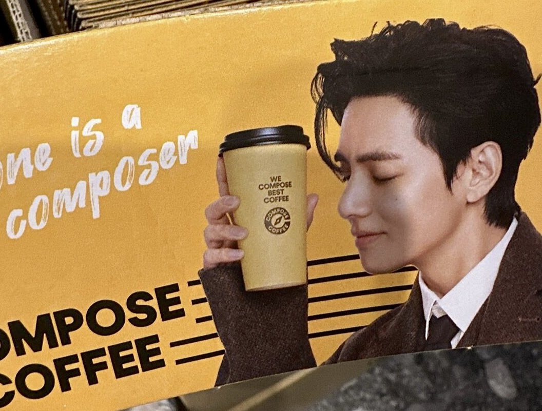 Taehyung x Compose Coffee cup holder: 
This is so pretty 🥺😭