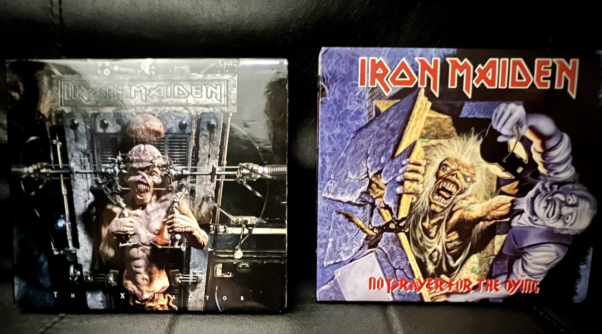 I go in to work later tomorrow and now have some free time before bed. I know I said it is not a battle but if it were which album wins?
🔊🎶🤘😎🤘

#NowPlaying #IronMaiden #TheXFactor #NoPrayerForTheDying #PhysicalMusic #BlazeBayley #BruceDickinson