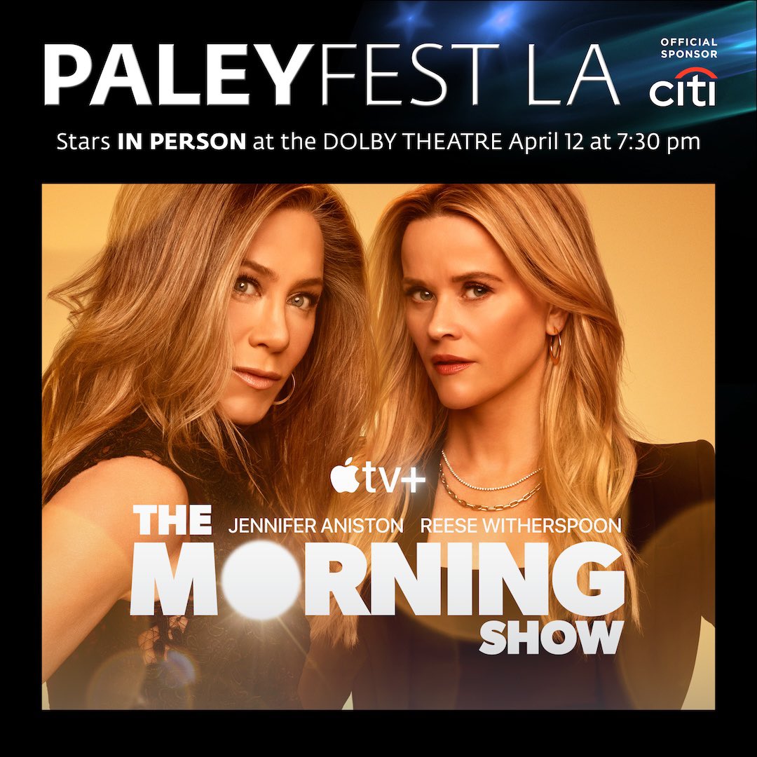 PaleyFest LA is back with #TheMorningShow!

Presale Begins Now @AppleTV 

#PFLA2024 🥰