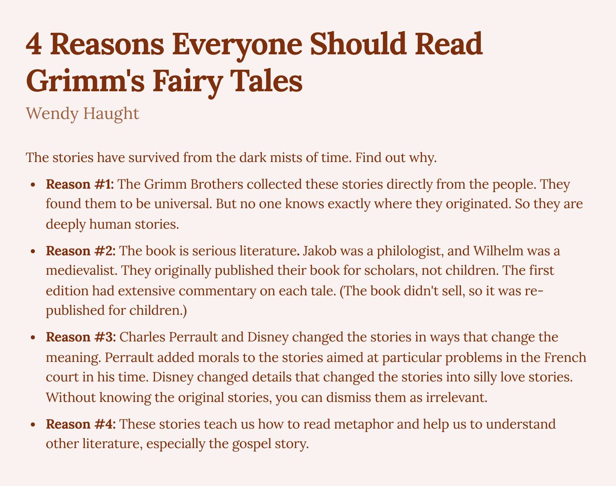 4 Reasons Everyone Should Read Grimm's Fairy Tales