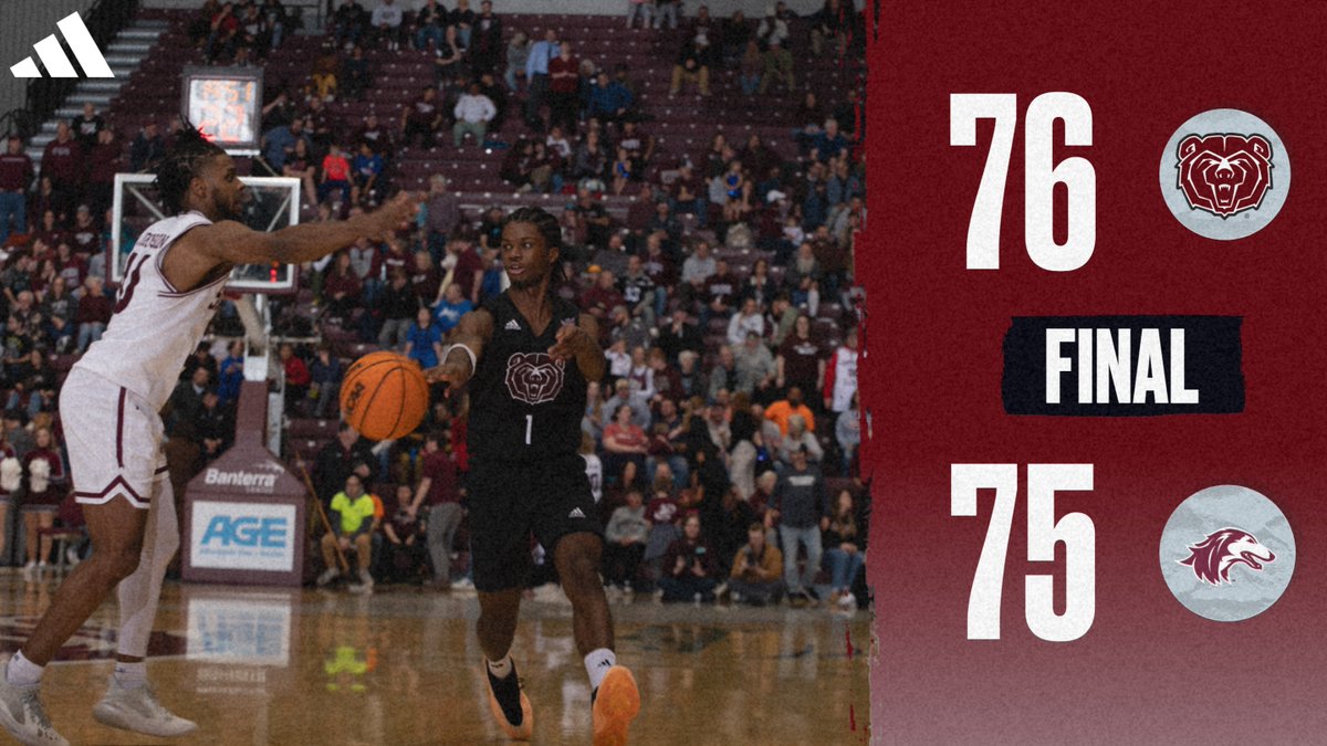 MoStateMBB's tweet photo. Johnson drains a three at the buzzer for SIU but it's inconsequential. Bears win it in overtime to overcome a 12-point deficit in Carbondale https://t.co/Bq5QbfFxbO